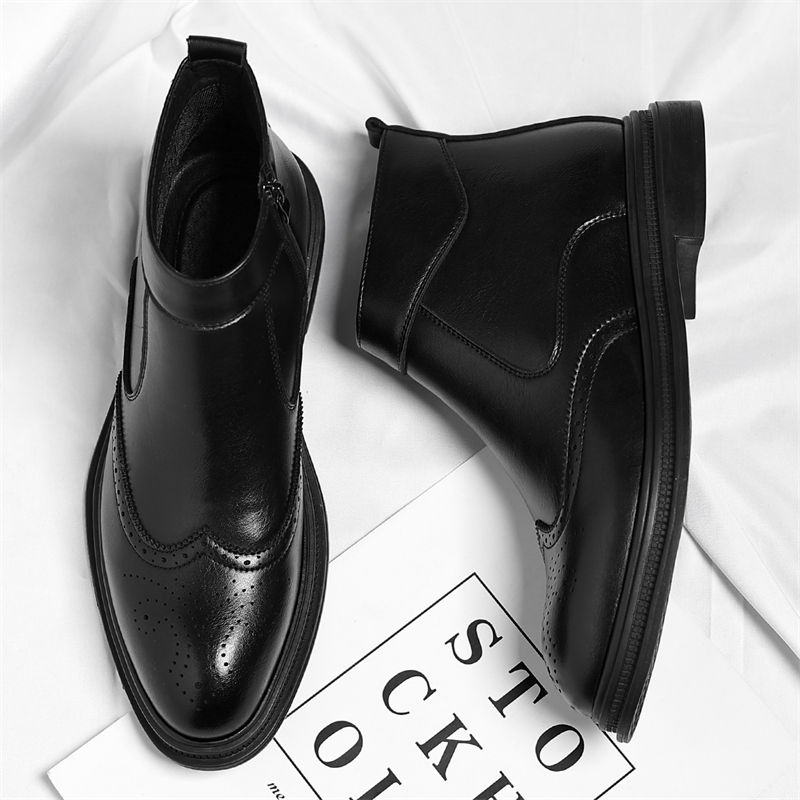 Autumn  Winter Thick Soled Men - огляд і ціна Men Formal Wear With Boots
