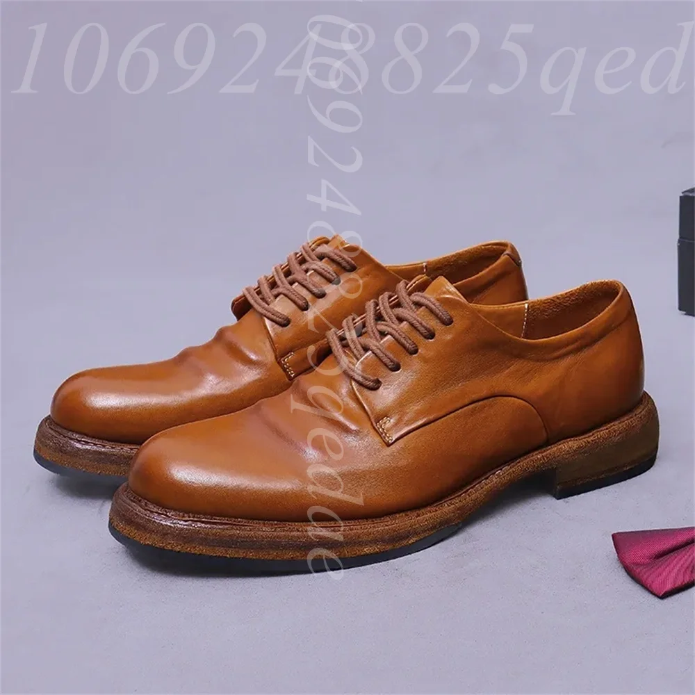 Men's Handmade Vintage Lace-Up - огляд і ціна Formal Men Daily Wear Footwear