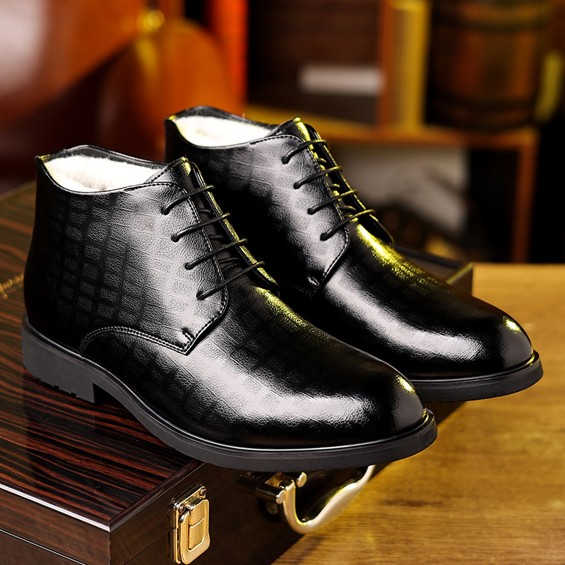Men's British Style 2025 Winte - огляд і ціна Men Formal Wear With Boots