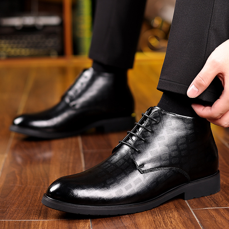 Men's British Style 2025 Winte - огляд і ціна Men Formal Wear With Boots